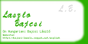 laszlo bajcsi business card
